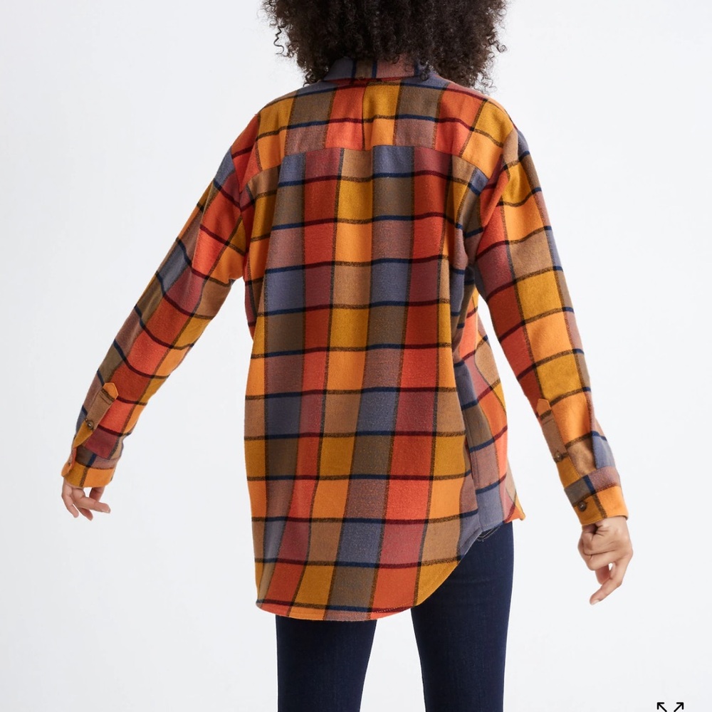 Colorful Plaid Button-Up Shirt